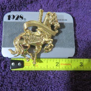"1928" Brand Hobby Horse Pin/Never Worn!